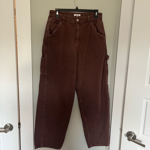 Garage Brown Cargo Jeans Relaxed Fit - Picture 2 of 4